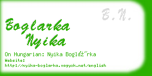 boglarka nyika business card